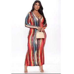 Long Sleeve Maxi Bodycon Dress